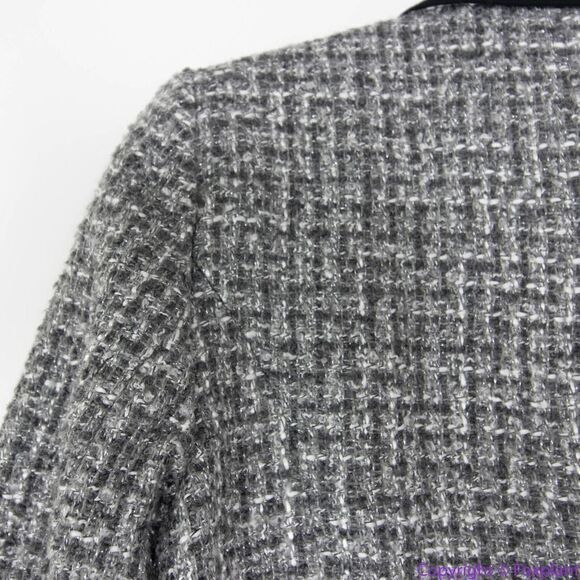 NEW White House Black Market Belted Tweed blazer Jacket With Removable B… - Picture 15 of 16